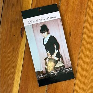L’ecole des femmes - Sheer Thigh Highs - NEW in box